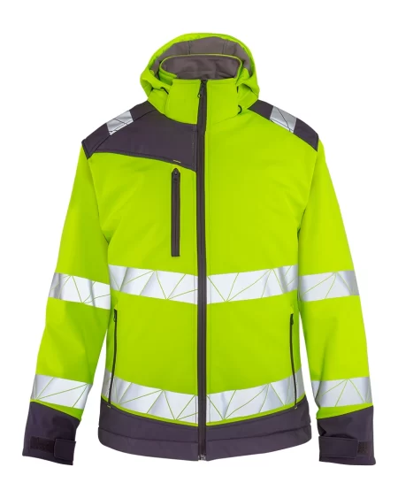 Olympus HI-VIS Softshell Kapüşonlu Mont