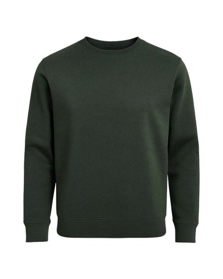 Yeşil Comfort Bisiklet Yaka Sweatshirt
