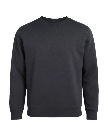 Antrasit Comfort Bisiklet Yaka Sweatshirt