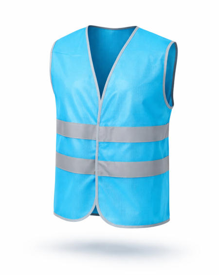 Çift Şeritli İkaz Yeleği Mavi