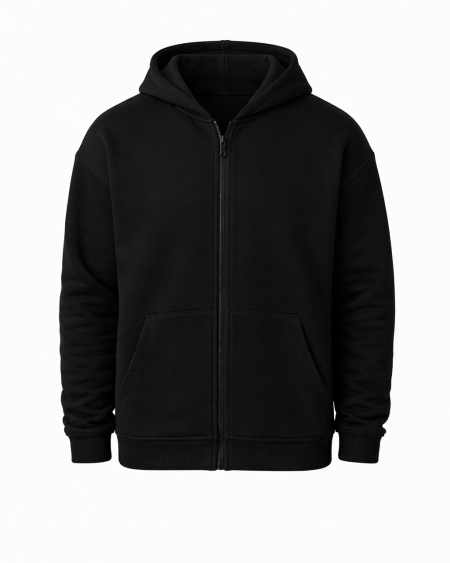 Kapüşonlu Fermuarlı Sweatshirt