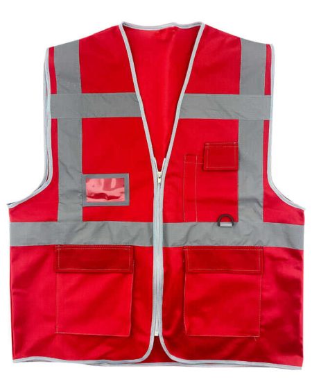 Mühendis İkaz Yeleği Kırmızı