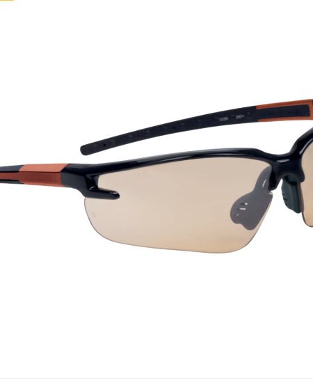 Deltaplus Fuji Gradient Turuncu UV400 Polikarbonat Buğulanmaz Esnek Saplı İş Güvenlik Gözlüğü